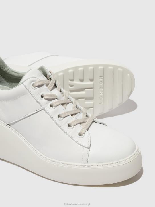 sznurowane buty sportowe delf580 kobiety L8JJ721 biały Fly London