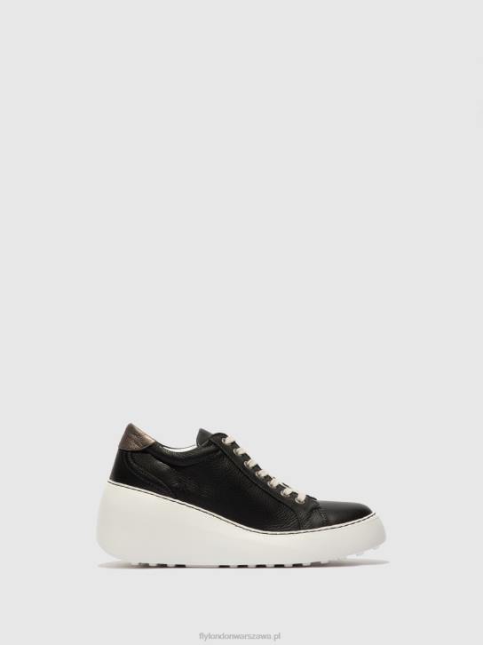 sznurowane buty sportowe dile450 brito kobiety L8JJ770 czarny Fly London