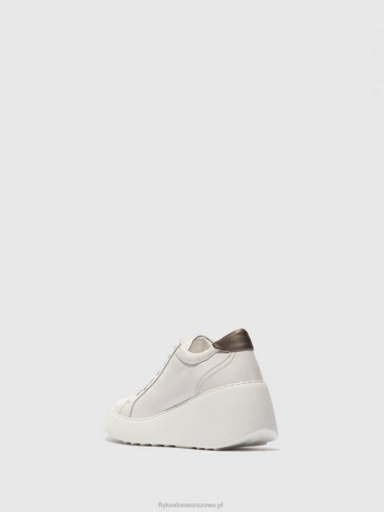 sznurowane buty sportowe dile450 kobiety L8JJ768 brytyjska biel Fly London