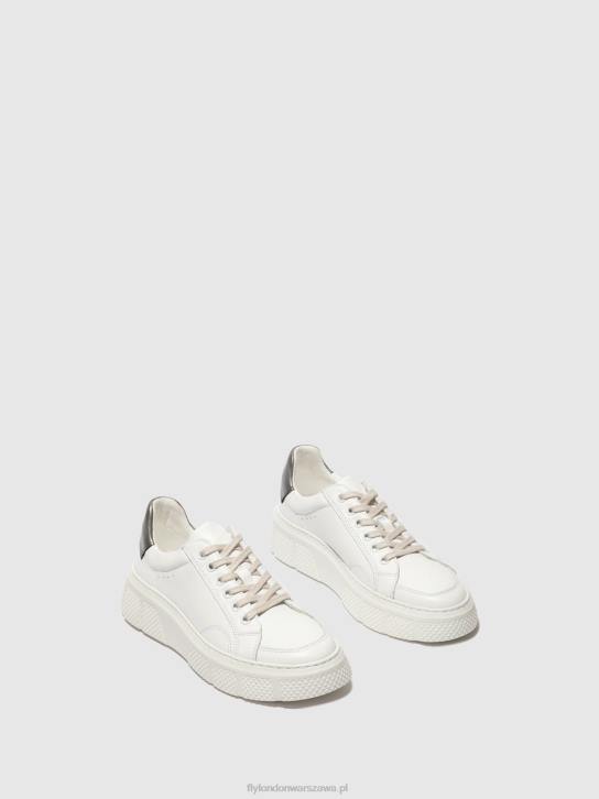 sznurowane buty sportowe emmy510 kobiety L8JJ761 biały Fly London