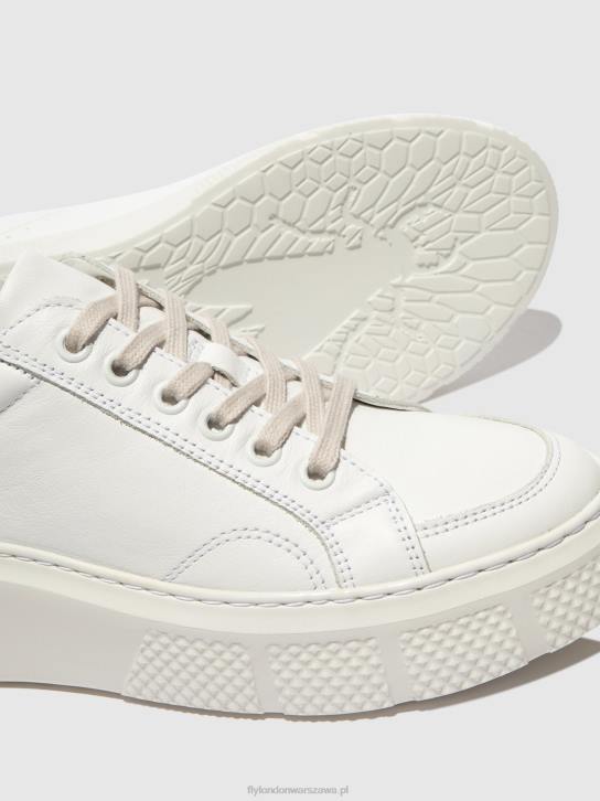 sznurowane buty sportowe emmy510 kobiety L8JJ761 biały Fly London