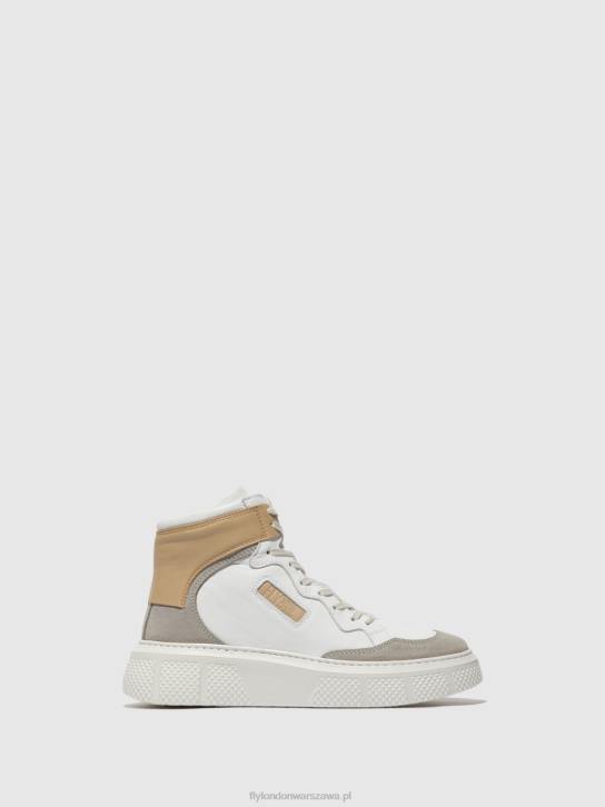 sznurowane buty sportowe eppe531 kobiety L8JJ735 beton/biały/beż Fly London