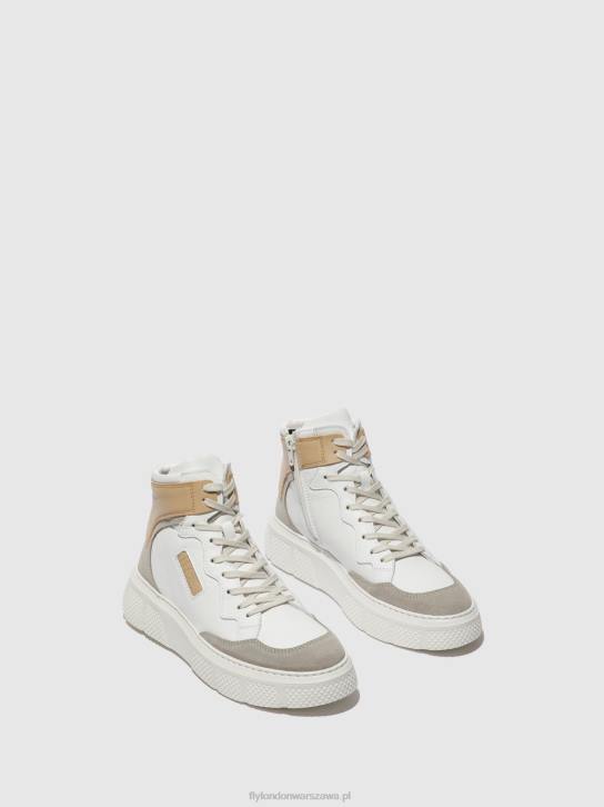 sznurowane buty sportowe eppe531 kobiety L8JJ735 beton/biały/beż Fly London