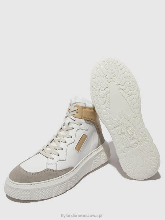 sznurowane buty sportowe eppe531 kobiety L8JJ735 beton/biały/beż Fly London