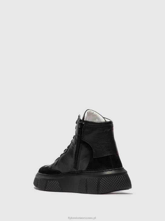 sznurowane buty sportowe eppe531 kobiety L8JJ736 czarny Fly London