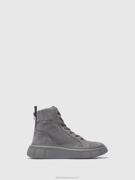 sznurowane buty sportowe erby484 kobiety L8JJ765 soranowo niebieskoszary Fly London