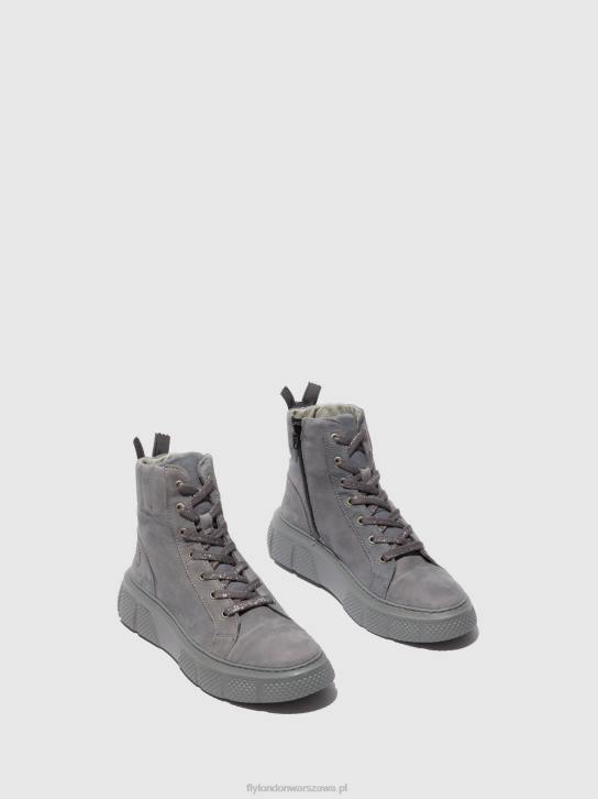 sznurowane buty sportowe erby484 kobiety L8JJ765 soranowo niebieskoszary Fly London