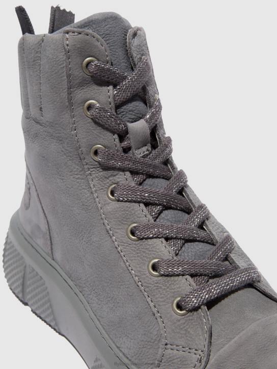 sznurowane buty sportowe erby484 kobiety L8JJ765 soranowo niebieskoszary Fly London