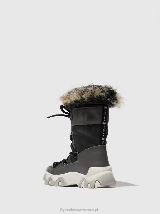 sznurowane buty sportowe fena889 kobiety L8JJ744 nausica szary Fly London