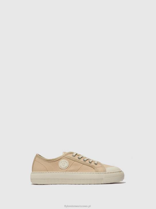 sznurowane buty sportowe tere557 kobiety L8JJ741 beżowy Fly London