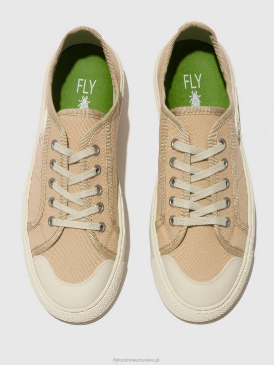 sznurowane buty sportowe tere557 kobiety L8JJ741 beżowy Fly London