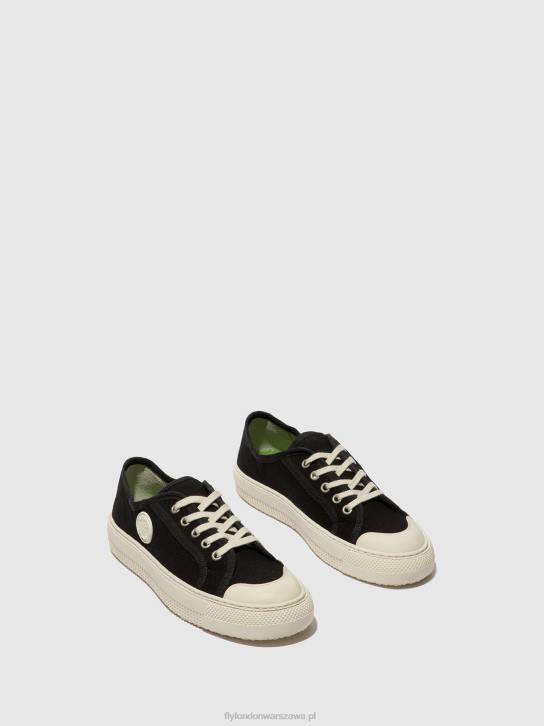 sznurowane buty sportowe tere557 kobiety L8JJ742 czarny Fly London