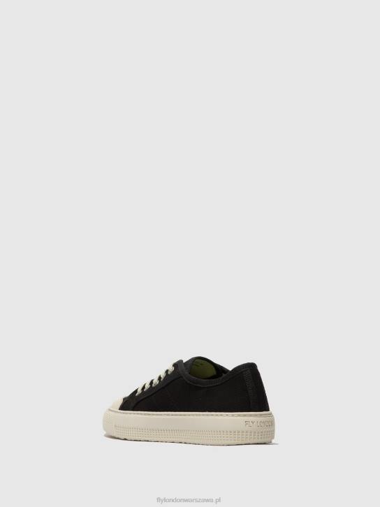 sznurowane buty sportowe tere557 kobiety L8JJ742 czarny Fly London