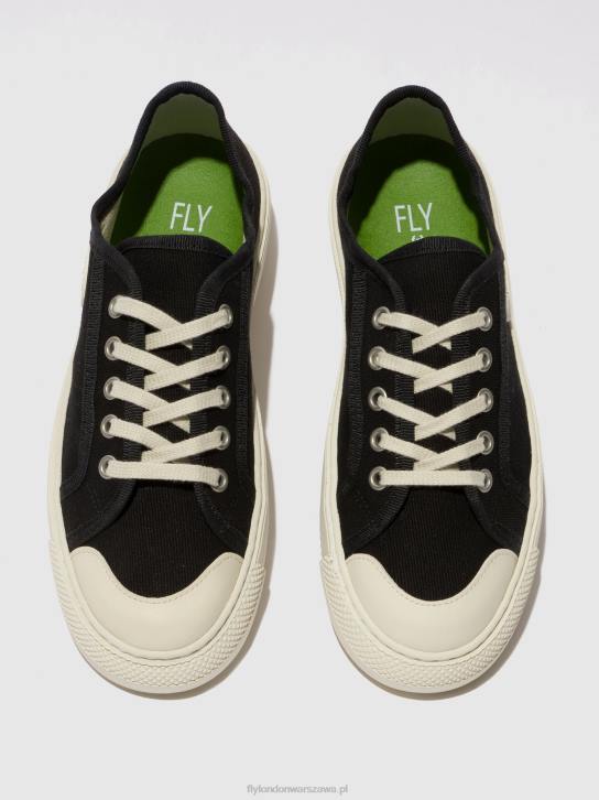 sznurowane buty sportowe tere557 kobiety L8JJ742 czarny Fly London