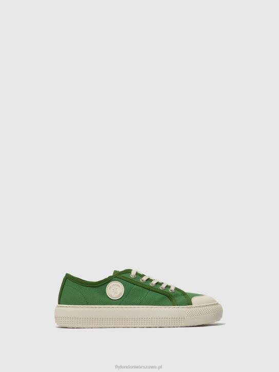 sznurowane buty sportowe tere557 kobiety L8JJ743 zielony Fly London