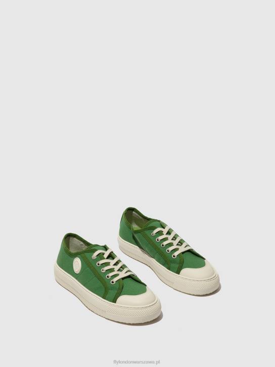 sznurowane buty sportowe tere557 kobiety L8JJ743 zielony Fly London