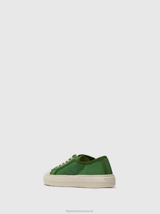 sznurowane buty sportowe tere557 kobiety L8JJ743 zielony Fly London