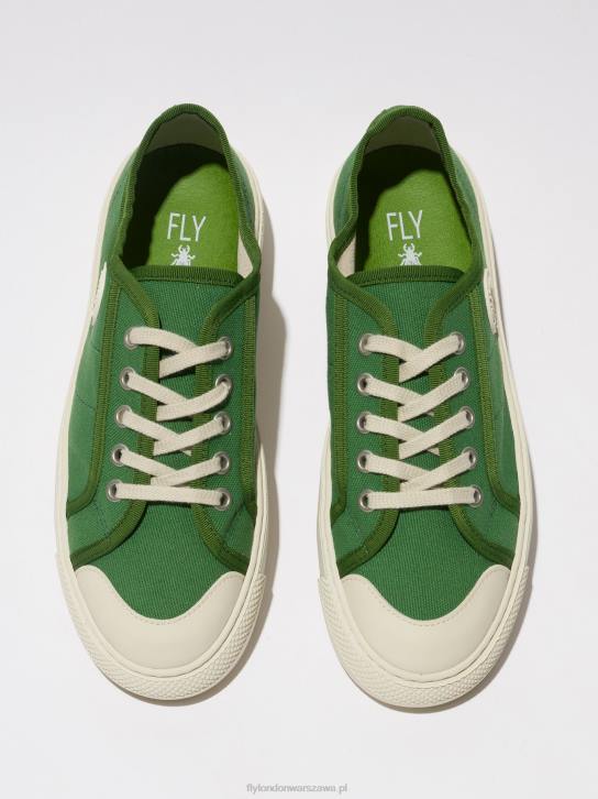 sznurowane buty sportowe tere557 kobiety L8JJ743 zielony Fly London