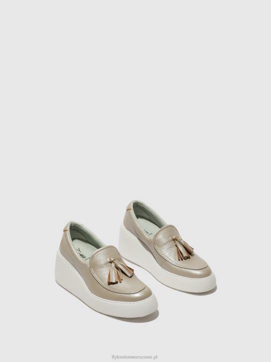 wsuwane buty sportowe dala579 kobiety L8JJ705 srebro Fly London