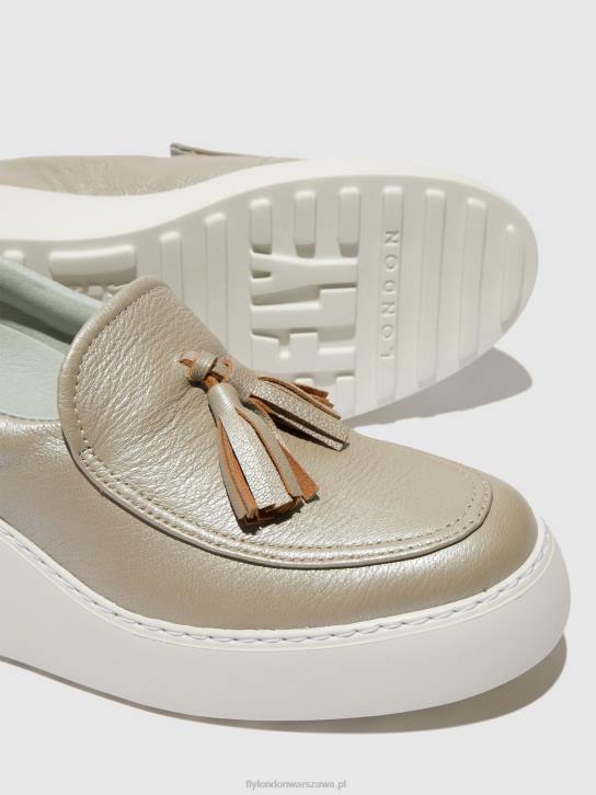 wsuwane buty sportowe dala579 kobiety L8JJ705 srebro Fly London