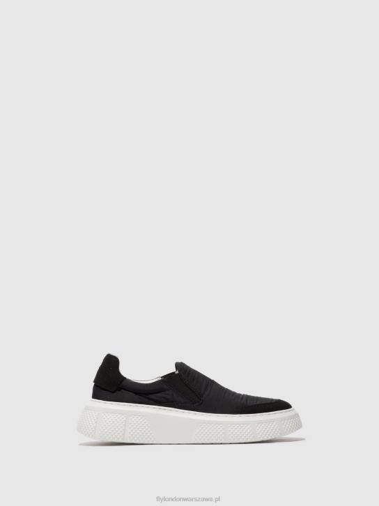 wsuwane buty sportowe elin509 kobiety L8JJ752 czarny Fly London