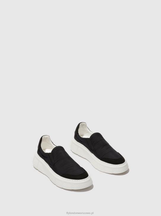 wsuwane buty sportowe elin509 kobiety L8JJ752 czarny Fly London