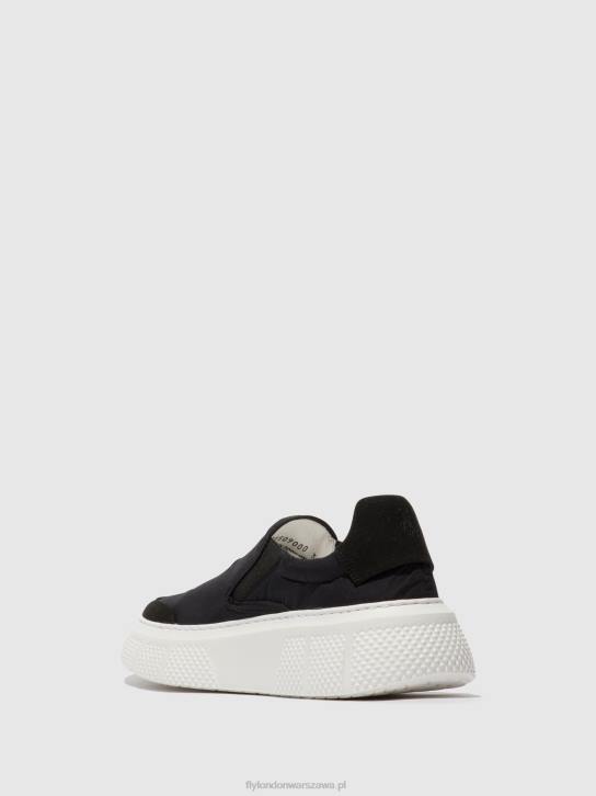 wsuwane buty sportowe elin509 kobiety L8JJ752 czarny Fly London
