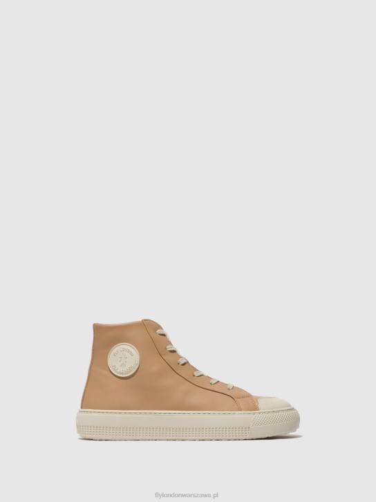 wysokie buty sportowe topy586 kobiety L8JJ728 nugat Fly London