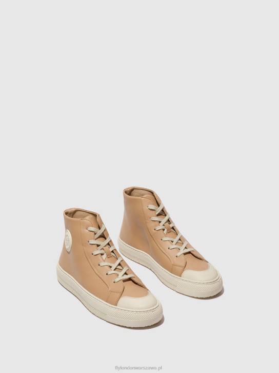 wysokie buty sportowe topy586 kobiety L8JJ728 nugat Fly London