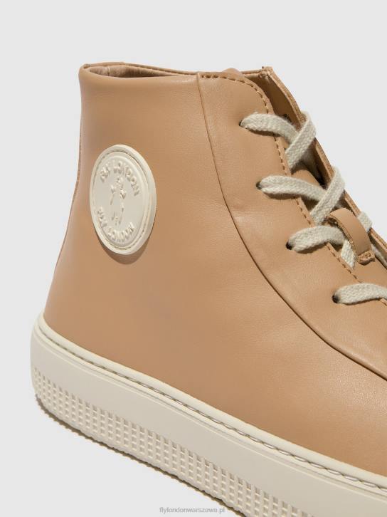 wysokie buty sportowe topy586 kobiety L8JJ728 nugat Fly London