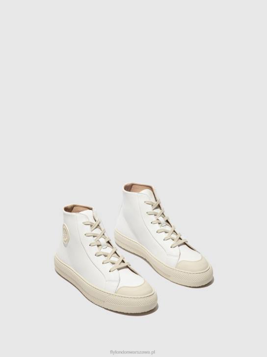 wysokie buty sportowe topy586 kobiety L8JJ729 biały Fly London