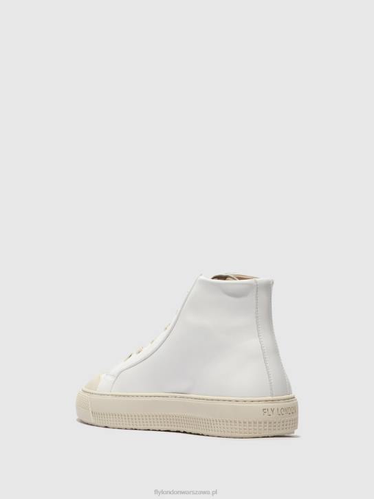 wysokie buty sportowe topy586 kobiety L8JJ729 biały Fly London