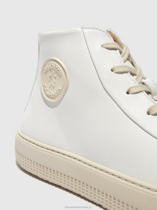 wysokie buty sportowe topy586 kobiety L8JJ729 biały Fly London