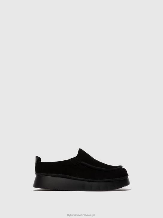 buty zamknięte ceze361 kobiety L8JJ693 czarny Fly London
