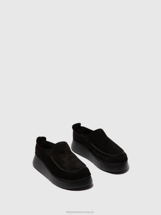 buty zamknięte ceze361 kobiety L8JJ693 czarny Fly London