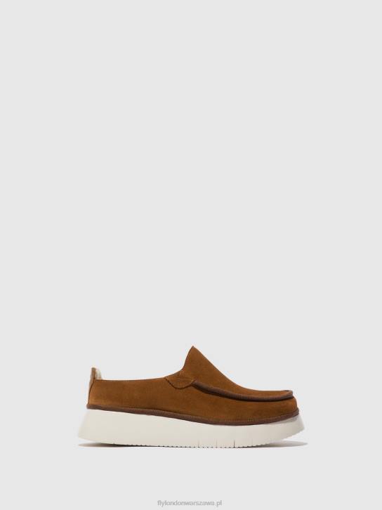 buty zamknięte ceze361 kobiety L8JJ694 Koniak Fly London
