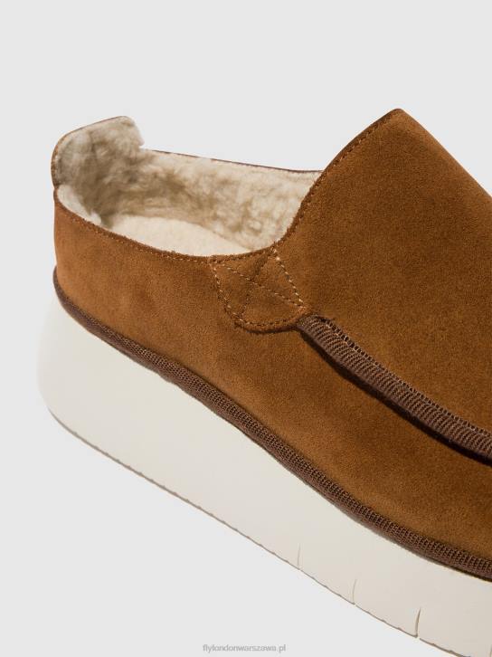buty zamknięte ceze361 kobiety L8JJ694 Koniak Fly London