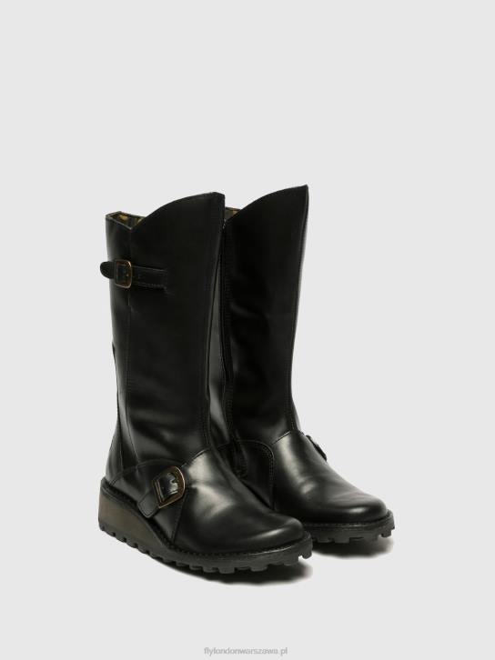 buty z klamrą mes kobiety L8JJ344 czarny Fly London