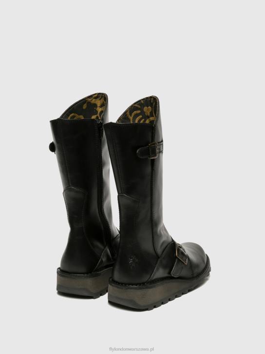 buty z klamrą mes kobiety L8JJ344 czarny Fly London