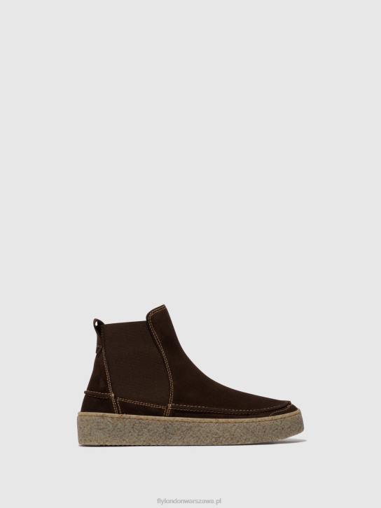 botki chelsea roop541 mężczyźni L8JJ801 mokka Fly London