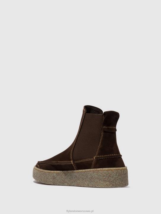 botki chelsea roop541 mężczyźni L8JJ801 mokka Fly London