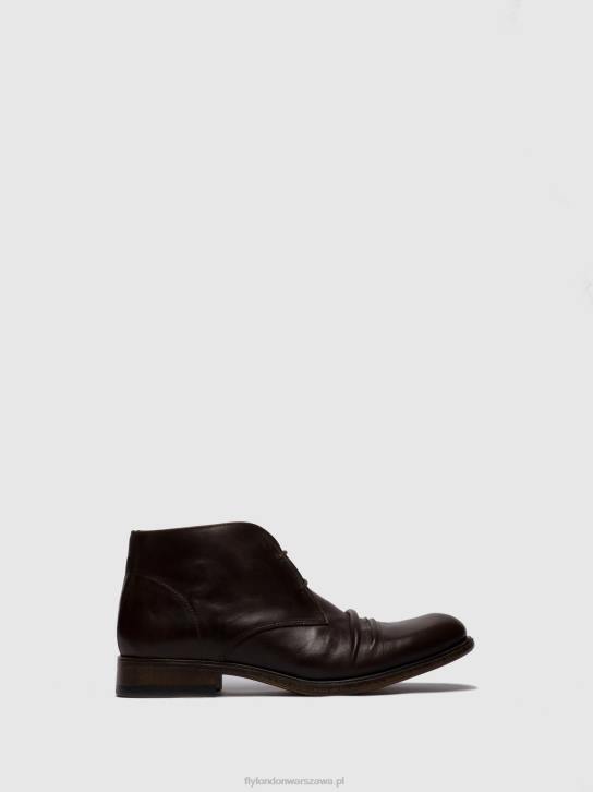 sznurowane botki muro577 mężczyźni L8JJ814 eko(roślinna) mocca Fly London