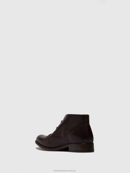 sznurowane botki muro577 mężczyźni L8JJ814 eko(roślinna) mocca Fly London