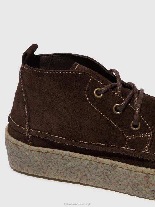 sznurowane botki roly518 mężczyźni L8JJ798 mokka Fly London