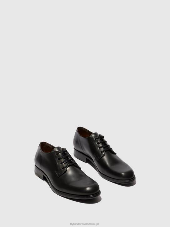sznurowane buty maso957 mężczyźni L8JJ822 czarny Fly London