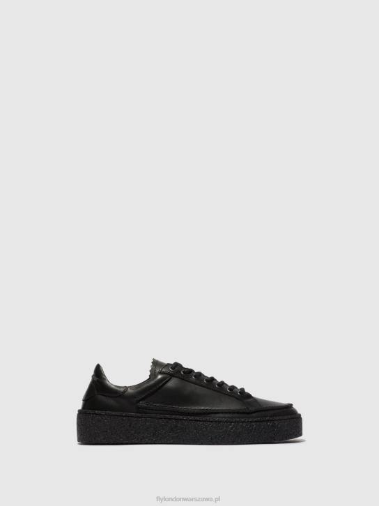 sznurowane buty ronn519 mężczyźni L8JJ825 czarny Fly London