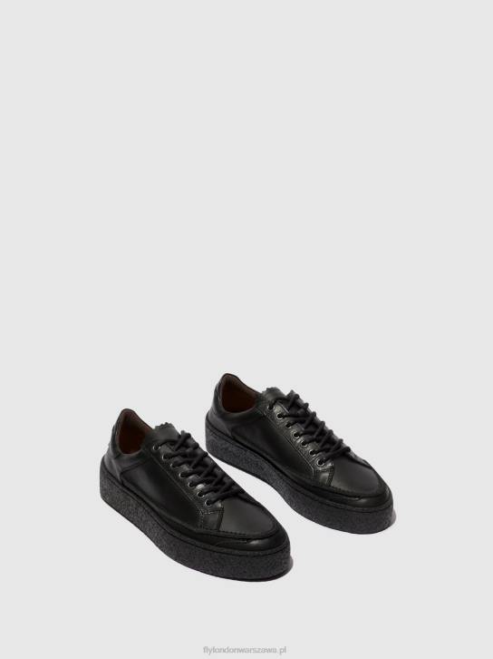 sznurowane buty ronn519 mężczyźni L8JJ825 czarny Fly London