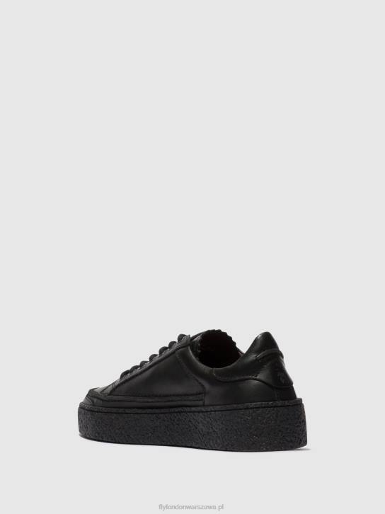 sznurowane buty ronn519 mężczyźni L8JJ825 czarny Fly London