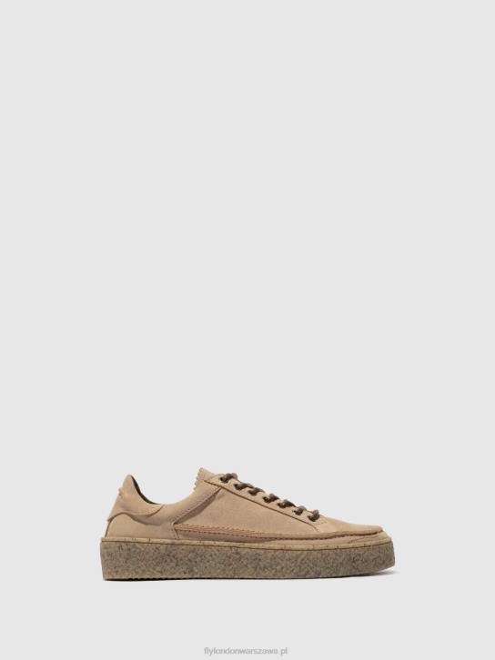 sznurowane buty ronn519 mężczyźni L8JJ829 beżowy Fly London