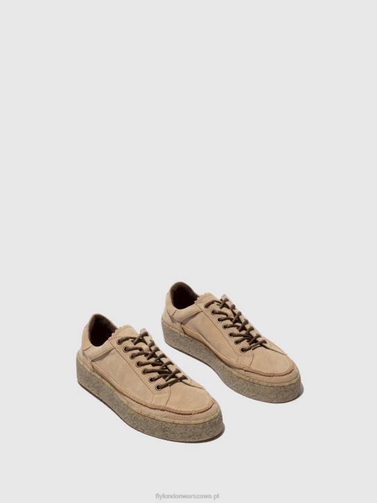 sznurowane buty ronn519 mężczyźni L8JJ829 beżowy Fly London